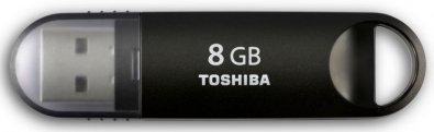 Флешка USB Toshiba Suzaku 8 ГБ (THN-U361K0080M4) чорна