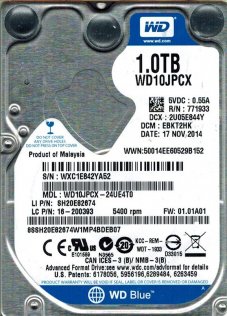 Жорсткий диск Western Digital Blue (WD10JPCX)