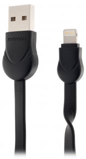 Кабель USB JoyRoom Waves Series Flat S-L121L AM / Lightning 1.0 м чорний