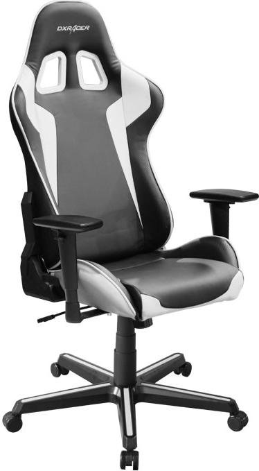Крісло ігрове DXRACER FORMULA OH/FH00/NW чорне з білими вставками