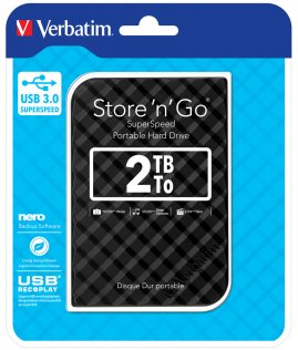 Зовнішній жорсткий диск Verbatim Store'n'Go (53195) 2 ТБ чорний