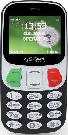 Мобільний телефон SIGMA Comfort 50 Retro Black (Comfort 50 Retro black)