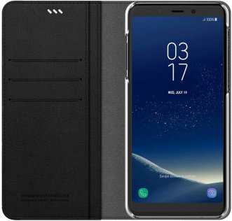 Чохол Samsung for A8 Plus 2018 - Flip wallet leather cover Black (GP-A730KDCFAAA)
