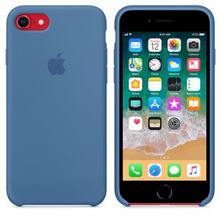 Чохол HCopy for iPhone 8 - Silicone Case Denim Blue (ASC8PDE)