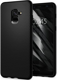 Чохол-накладка Spigen для Samsung Galaxy A8 Plus 2018 - Liquid Air Matte Black