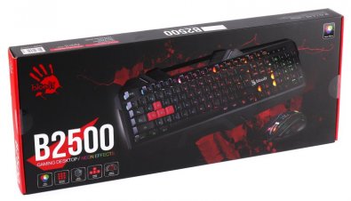 Комплект клавіатура+миша ігровий A4tech B2500 Bloody Black