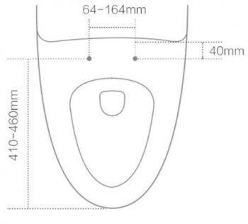 Кришка для унитазу із підігрівом Xiaomi Whale Spout 450*360*60 mm White LY-TR005B