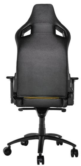 Крісло ігрове Hator Apex, PU шкіра, Al основа, Black/Yellow