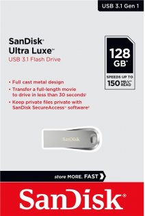 Флешка USB SanDisk Ultra Luxe 128GB SDCZ74-128G-G46
