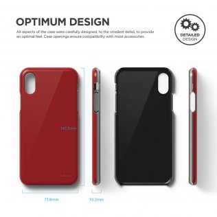 Чохол Elago for Apple iPhone X - Slim Fit 2 Case Red (ES8SM2-RD)