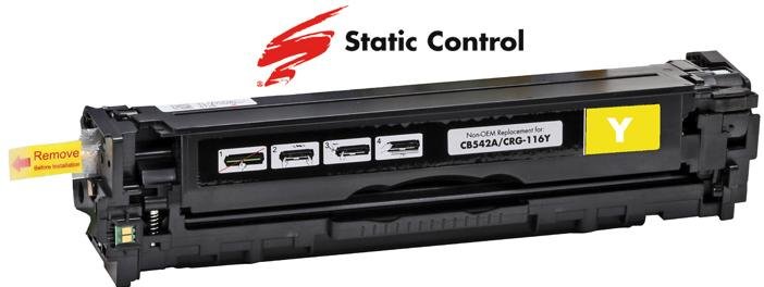 Совместимый картридж Static Control HP CLJ CB542A/CE322A/CF212A, Canon 716/731 Yellow (002-01-RB542AU)