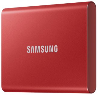 Зовнішній твердотільний накопичувач Samsung T7 500GB Red (MU-PC500R/WW)