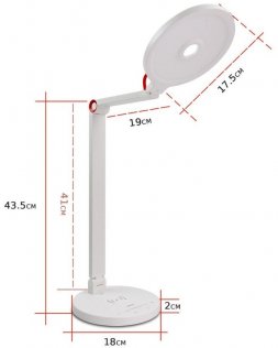 Настільна лампа Remax LIFE Hoye Folding Metal Wireless charging LED Lamp RL-LT08 White