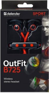 Гарнітура Defender OutFit B725 Black/Red (63726)