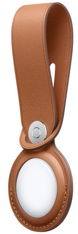 Чохол Apple for AirTag - Leather Loop Saddle Brown