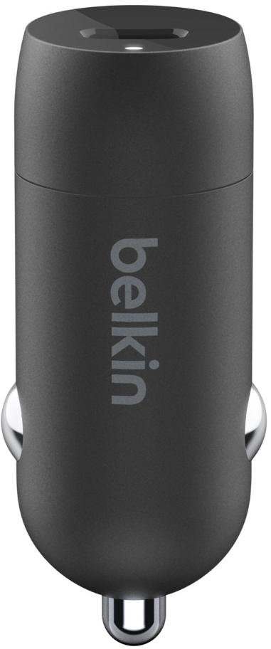 Зарядний пристрій Belkin 20W USB-C PD Car Charger (CCA003BTBK)