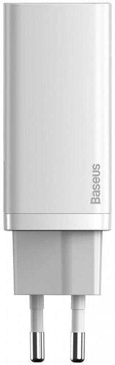 Зарядний пристрій Baseus GaN2 Lite Quick Charger 65W White (CCGAN2L-E02)
