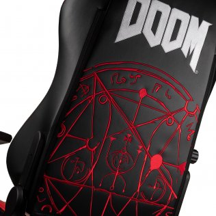  Крісло Noblechairs Doom Edition Black/Red (NBL-HRO-PU-DET)