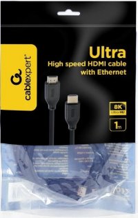 Кабель Cablexpert v2.1 8K with Ethernet HDMI / HDMI 1m Black (CC-HDMI8K-1M)