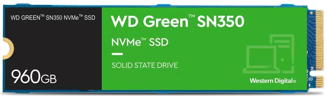 SSD-накопичувач Western Digital Green SN350 2280 PCIe 3.0 NVMe 960GB (WDS960G2G0C)
