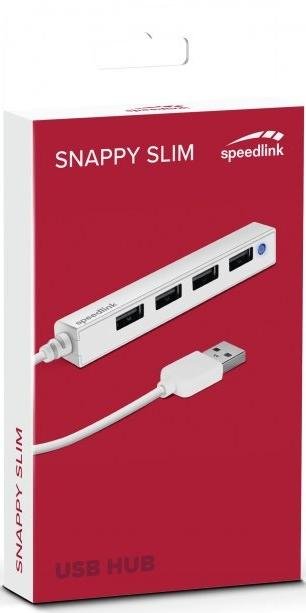 USB-хаб SPEEDLINK 4 Port Speedlink Snappy Slim White (SL-140000-WE)
