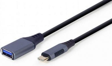 Дата кабель Cablexpert AM / Type-C 0.15m Gray (A-USB3C-OTGAF-01)