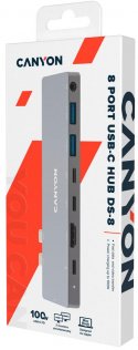 USB-хаб Canyon 8in1 DS-8 Dark Gray (CNS-TDS08DG)