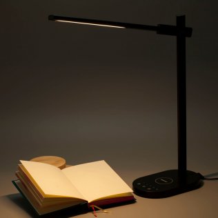 Настільна лампа Momax Q.LED Wireless Charging Black (QL1AEUE)