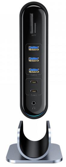 USB-хаб Baseus Multifunctional Working Station Three-Screen Gray (CAHUB-DG0G)