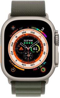 Смарт годинник Apple Watch Series Ultra GPS 49mm Titanium Case with Green Alpine Loop