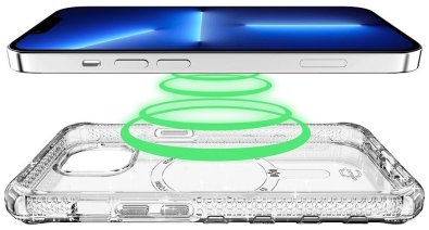 Чохол iTSkins for iPhone 14 Plus SUPREME R SPARK with MagSafe Spark Transparent (AP4R-MGSPA-SPTR)