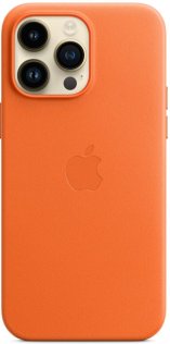 Чохол Apple for iPhone 14 Pro Max - Leather Case with MagSafe Orange (MPPR3)