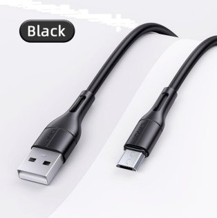 Кабель Usams US-SJ502 U68 2A AM / Micro USB 1m Black (SJ502USB01)