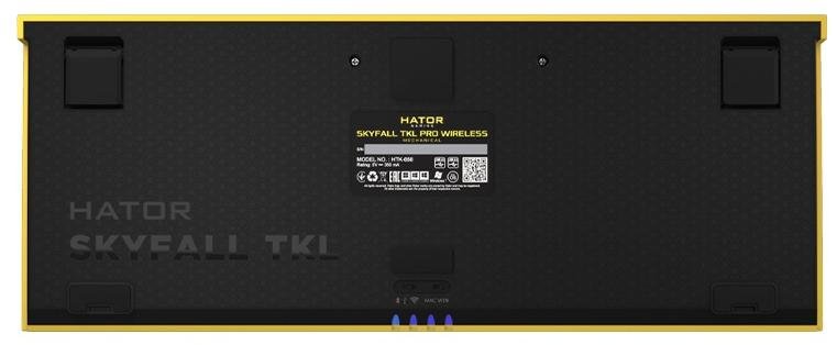Клавіатура Hator Skyfall TKL Pro Yellow (HTK-668)