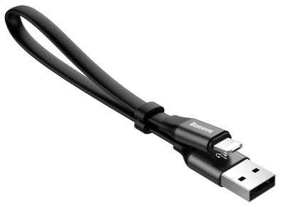 Кабель Baseus Portable Cable AM / Lihgtning/MicroUSB 1.2m Black (CALMBJ-01)