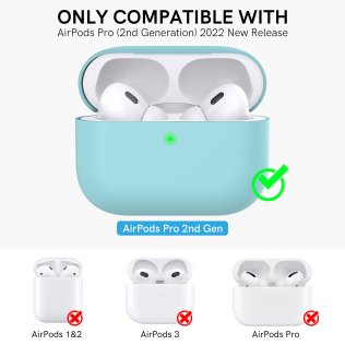 Чохол for AirPods Pro 2 - Silicon Case Two Parts Green