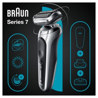 Електробритва Braun Series 7 360 Flex 71-S4200cs Wet and Dry Silver/Black (81770266)
