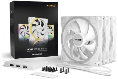 Кулер be quiet! Light Wings 140mm PWM Triple Pack White (BL102)