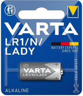  Батарейка Varta LR 1 880mAh Alkaline BLI/1 (04001101401)