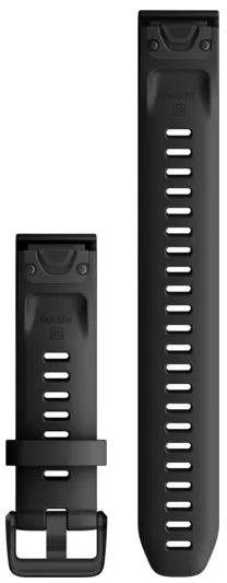 Ремінець Garmin for Fenix 6s - 20mm QuickFit Silicone Black Large (010-12942-00)