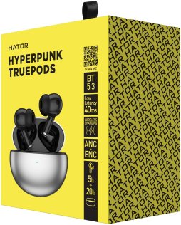 Навушники Hator Hyperpunk Truepods Black (HTA-430)