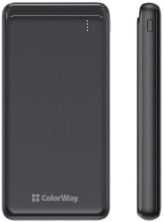 Батарея універсальна ColorWay CW-PB100LPG3BK-PD 10000mAh 18W Black