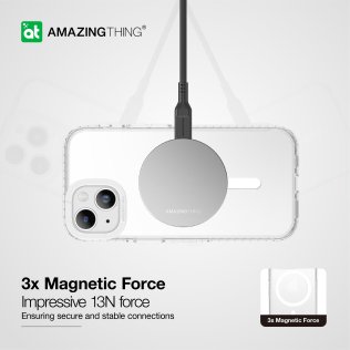 Чохол AMAZINGthing for iPhone 15 Titan Pro Case MagSafe Clear (IP156.1TMCL)