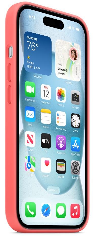 Чохол Apple for iPhone 15 - Silicone Case with MagSafe Guava (MT0V3)