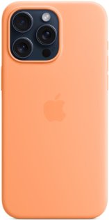 Чохол Apple for iPhone 15 Pro Max - Silicone Case with MagSafe Orange Sorbet (MT1W3)