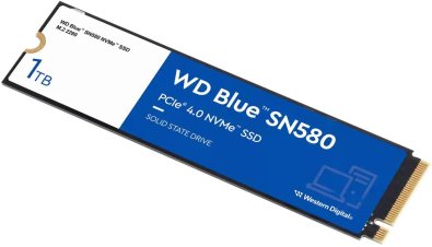 SSD-накопичувач Western Digital Blue SN580 2280 PCIe 4.0 x4 1TB (WDS100T3B0E)