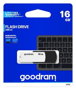 Флешка USB GOODRAM Colour Mix 16GB White/Black (UCO2-0160KWR11)