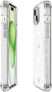 Чохол iTSkins for iPhone 15 Supreme R Clear with MagSafe Transparent white (AP5N-MGCLR-TRPR)