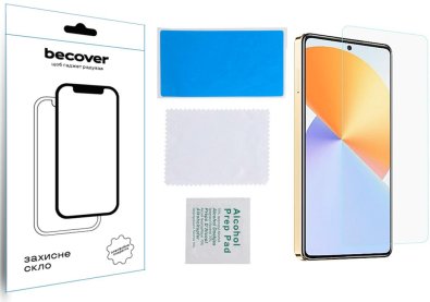 Захисне скло BeCover for Infinix Note 30 NFC X6833B - Crystal Clear Glass (709727)