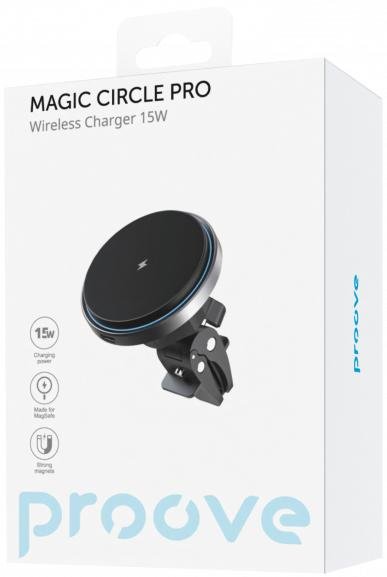 Кріплення для мобільного телефону Proove Magic Circle Pro 15W Black (WHMP15010001)
